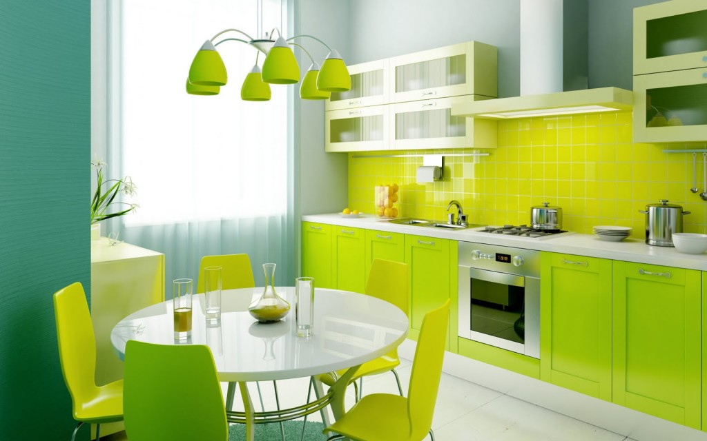 Resultado de imagem para decoração cor verde na cozinha